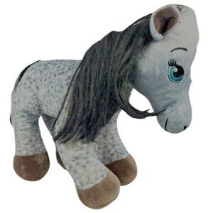 Build a Bear Hearts & Horses Appaloosa Plush Horse Gray Speckled Dapple Pony